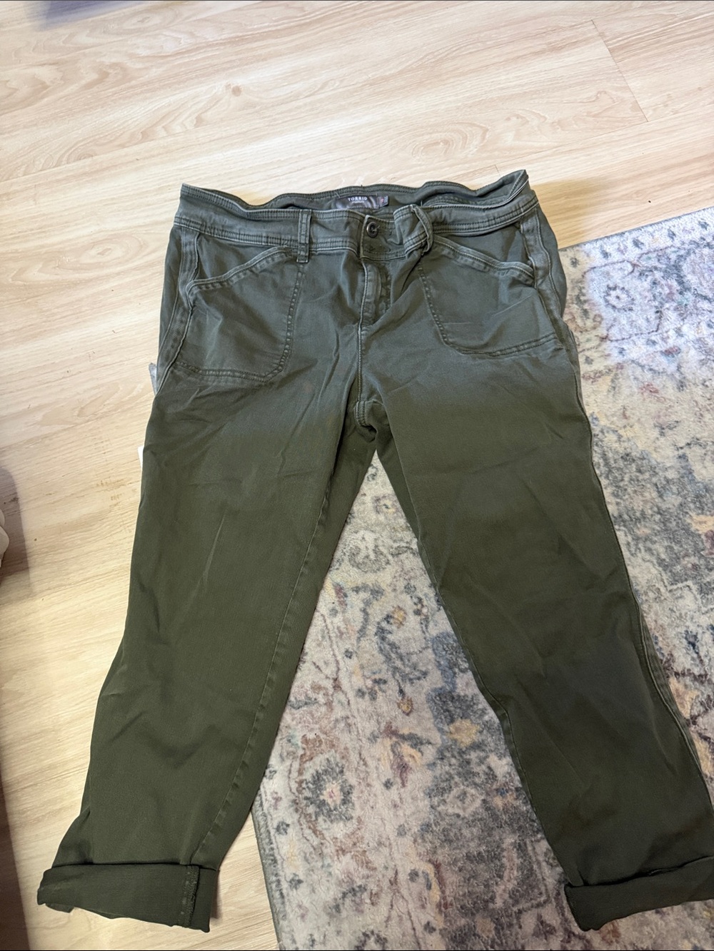 torrid Olive Green Utility Tapered Pants